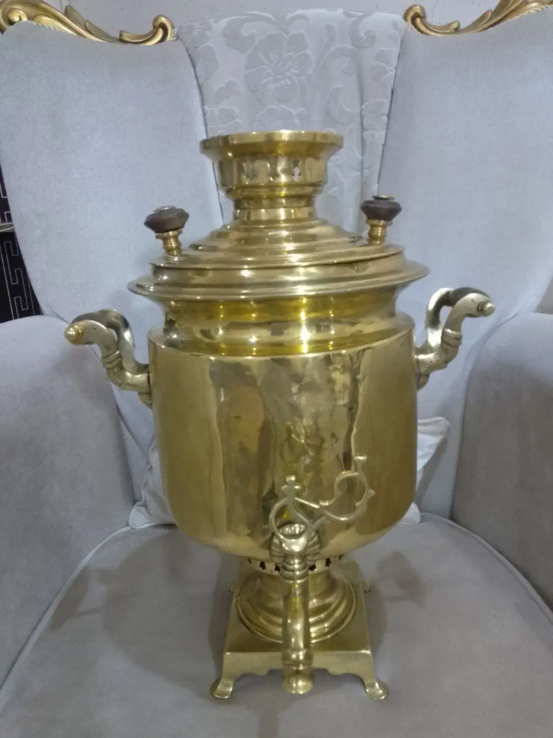 سماورذغالی روسی عتیقه 2عدد|کلکسیون اشیاء عتیقه|اردبیل, |دیوار