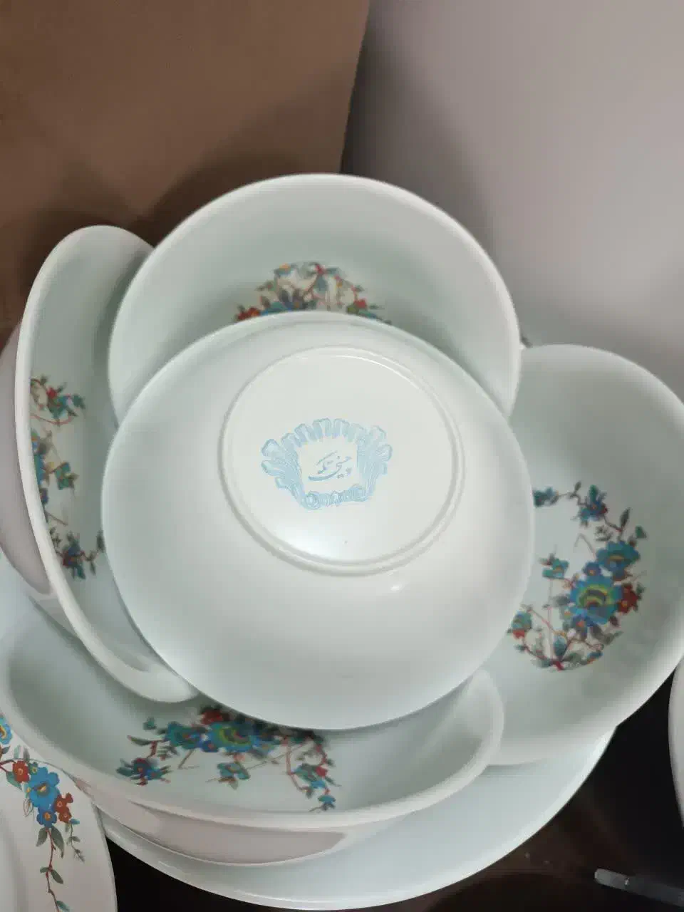 سرویس ملامین مارک چینی تکه|ظروف سرو و پذیرایی|بادرود, |دیوار