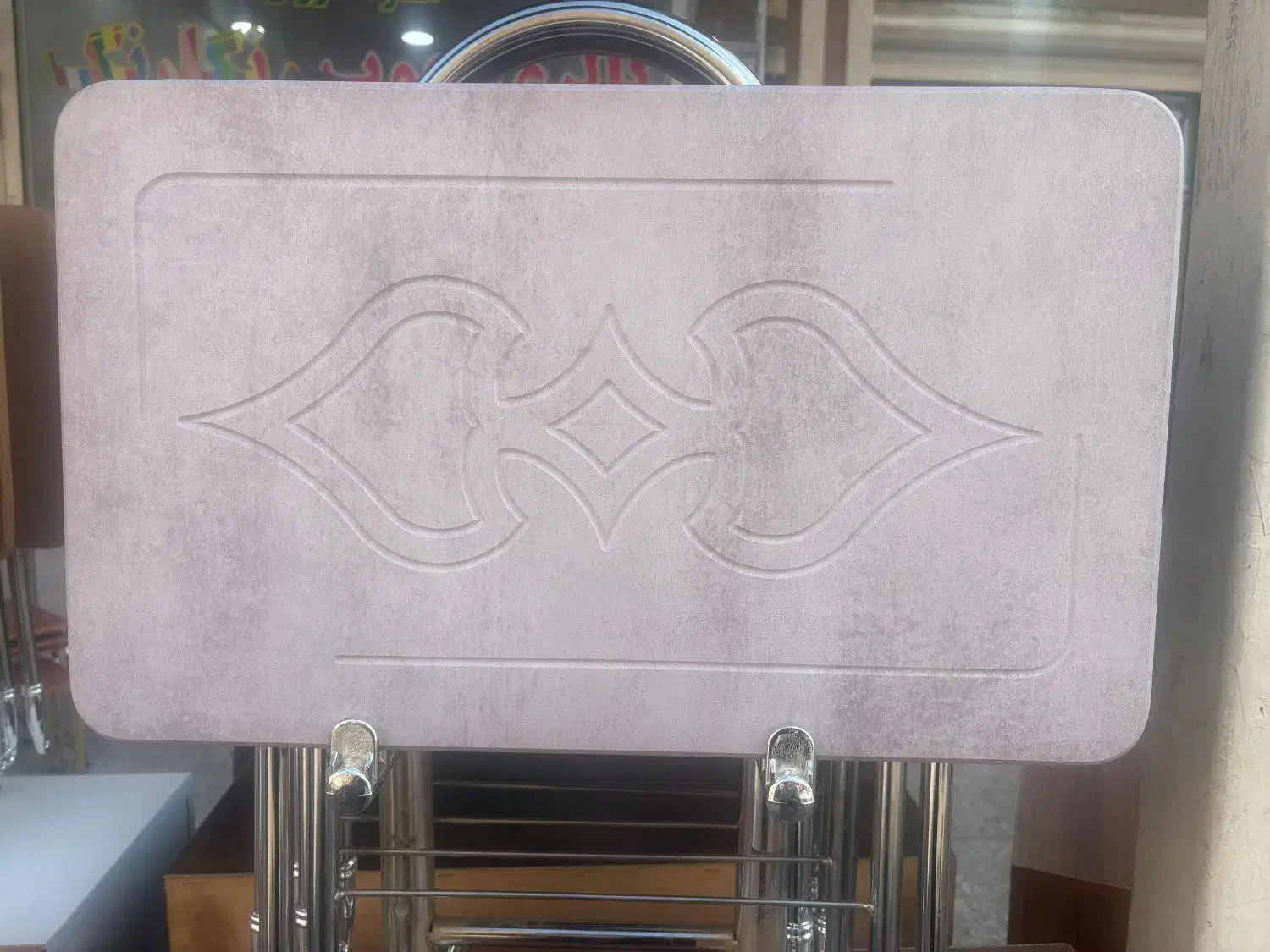 عسلی تاشو پایه استیل سایز بزرگ|مبلمان خانگی و میز عسلی|اهواز, نادری|دیوار