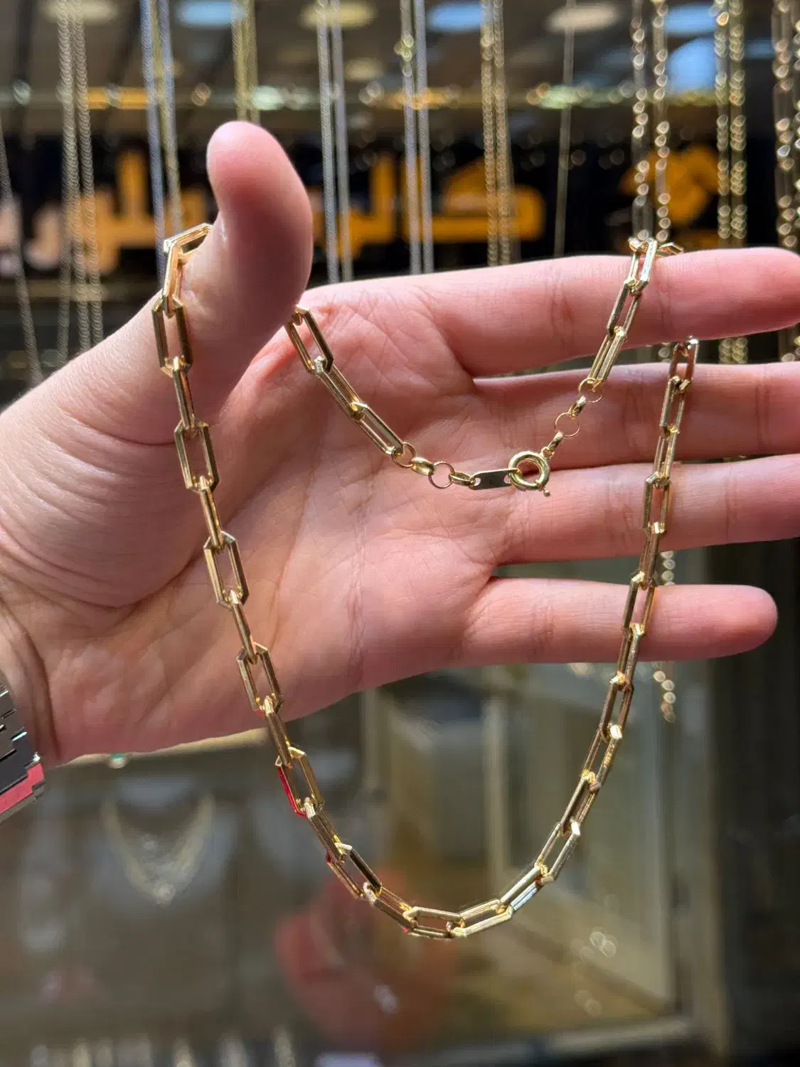 زنجیر هرمس طلا|جواهرات|تهران, صد دستگاه|دیوار