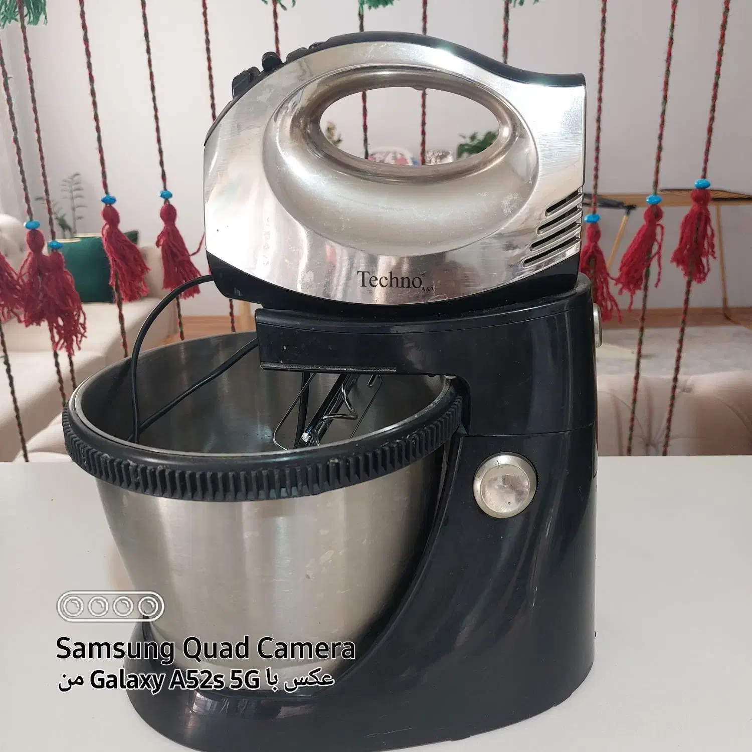 همزن برقی|خردکن، آسیاب، غذاساز|پرند, فاز ۵|دیوار