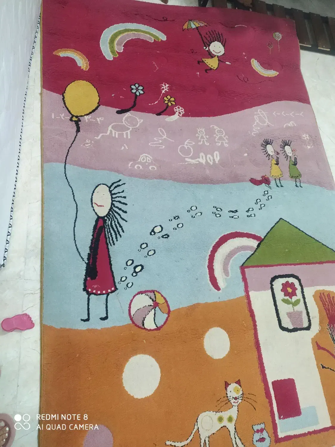 گلیم اتاق کودک|فرش|ایلام, |دیوار