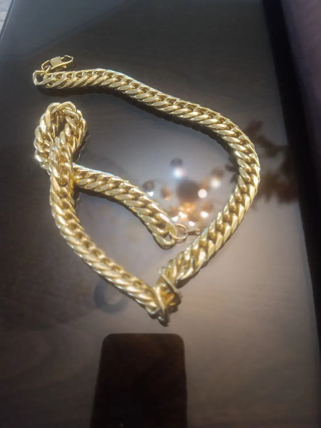 گردنبنداستیل باروکش طلا|جواهرات|خمینیشهر, |دیوار