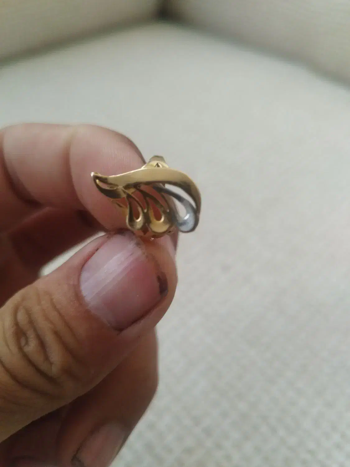 انگشتر طلا دو گرم فقط سه درصد|جواهرات|نسیم‌شهر, |دیوار