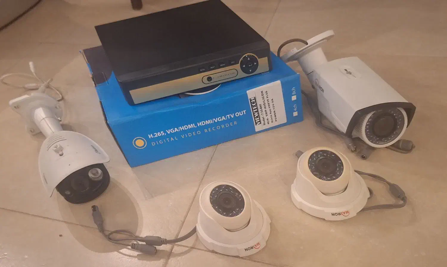 دوربین مداربسته دید در شب و دستگاه ۴ کانال  DVR|دوربین مداربسته|تهران, تهرانپارس غربی|دیوار