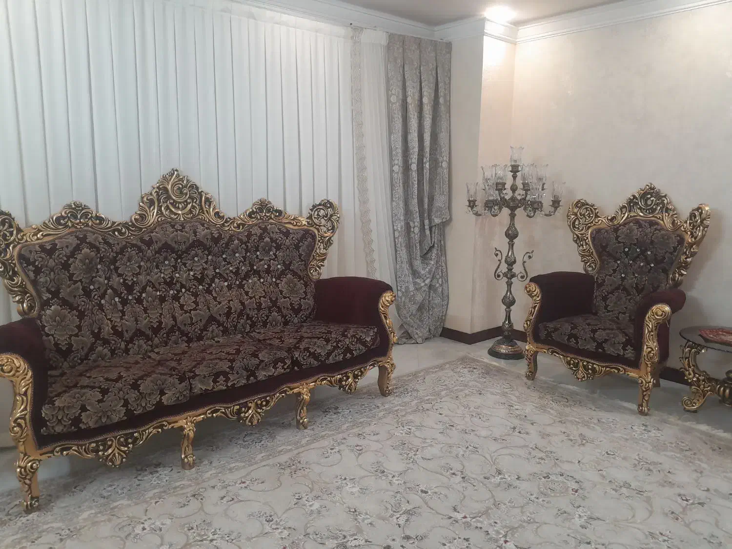 مبلمان سلطنتی|مبلمان خانگی و میز عسلی|ورامین, ورامین|دیوار