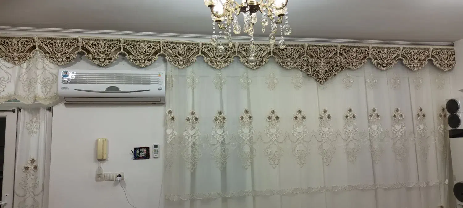 کتیبه و پرده در حد نو|پرده، رانر، رومیزی|پارسآباد, |دیوار