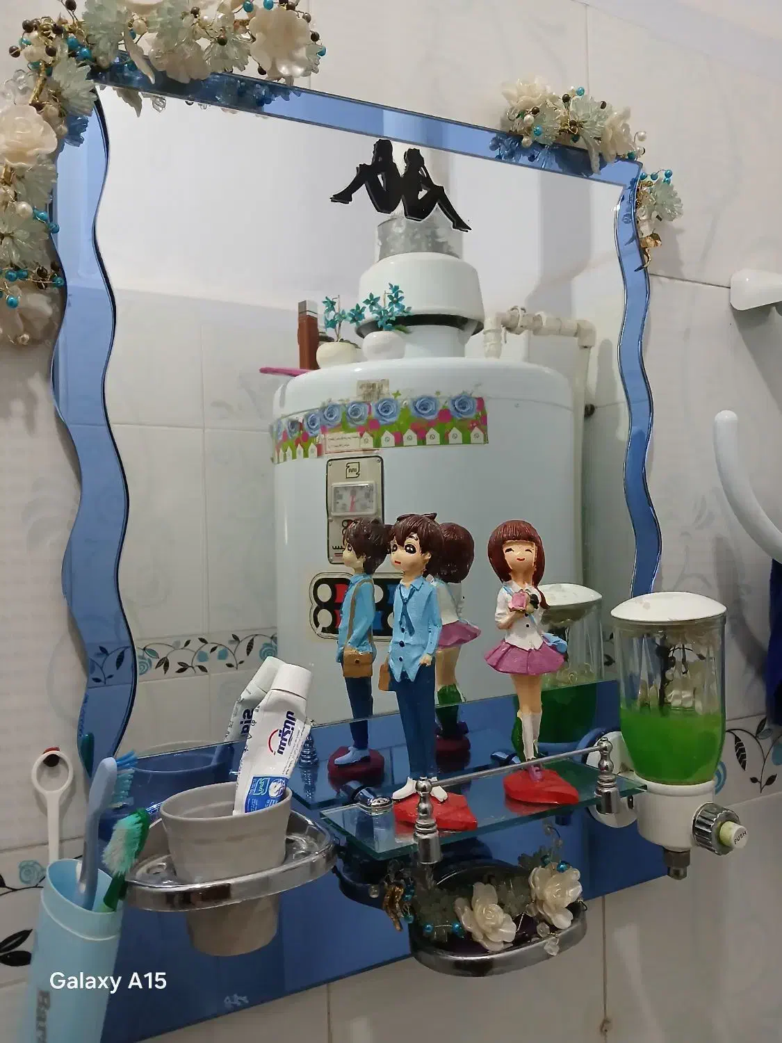 آینه روشویی بسیار زیبا دستشویی شیک|لوازم حمام|نهاوند, |دیوار