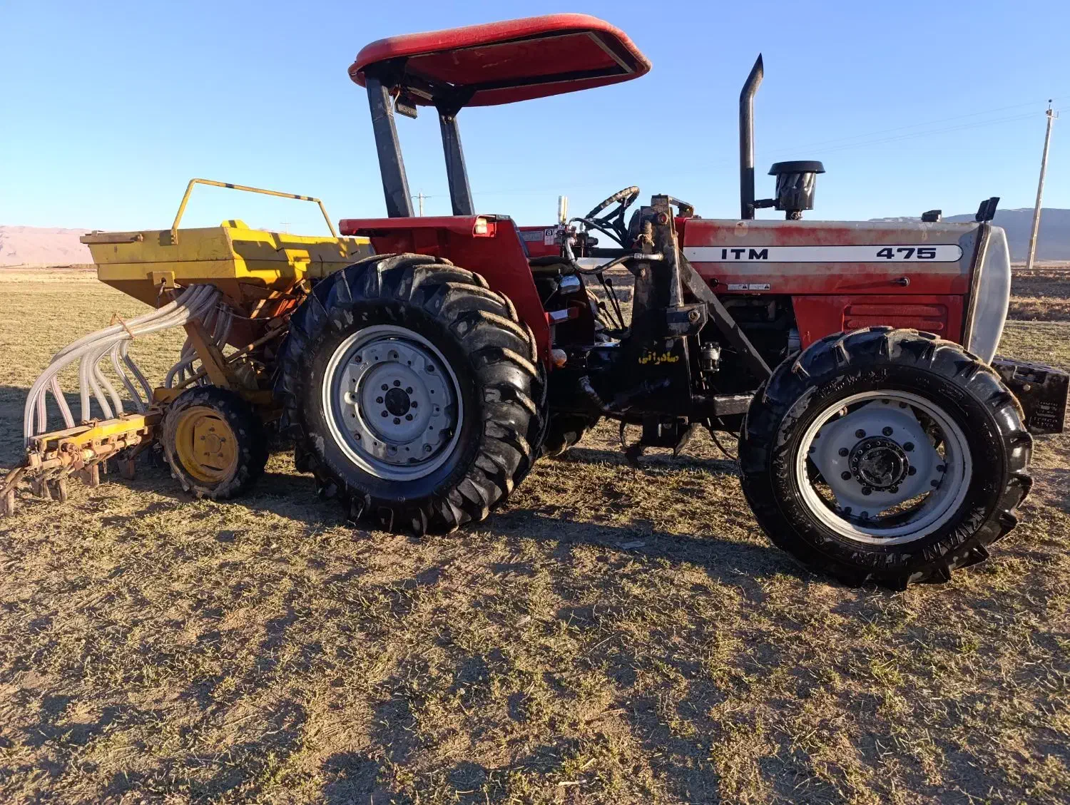 تراکتور 475 با بیل چهار جک|خودرو سنگین|سده (فارس), |دیوار