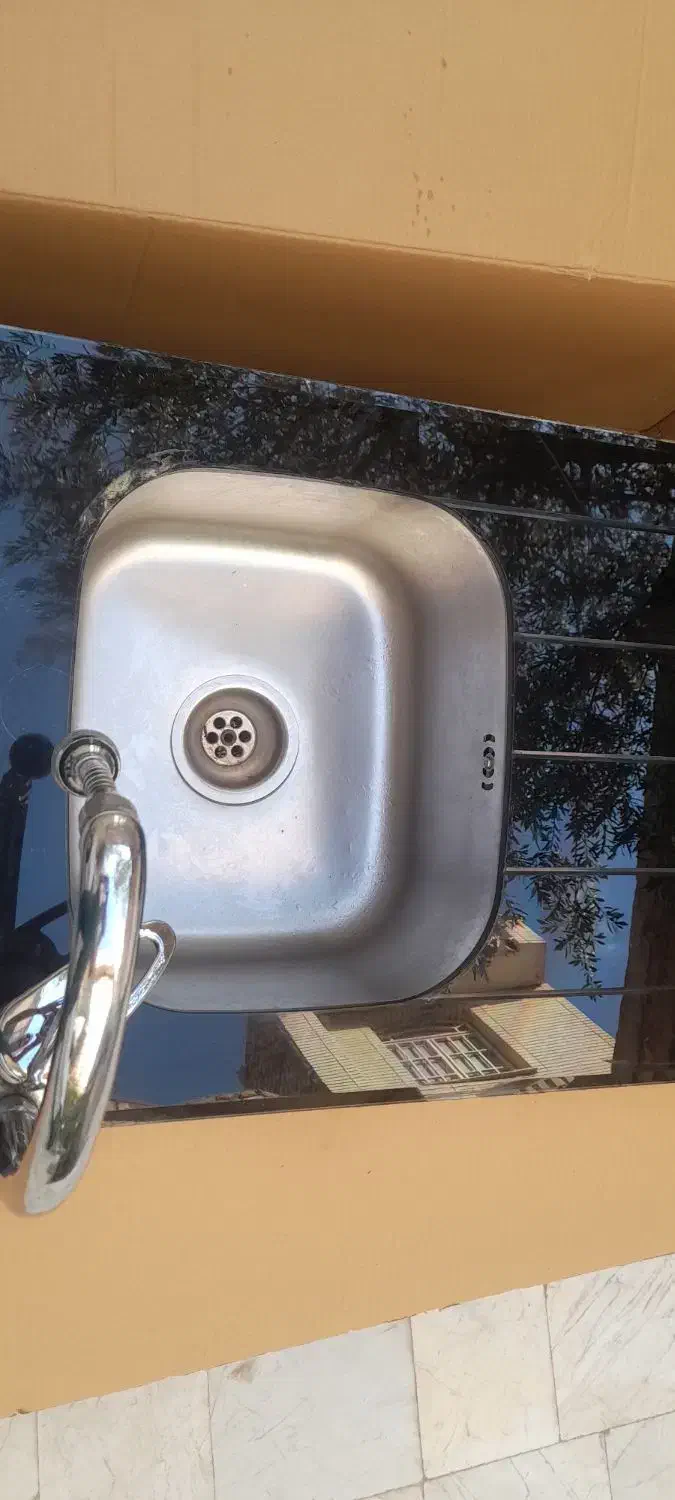 سینک به همراه شیر اهرمی|مصالح و تجهیزات ساختمان|قم, بنیاد|دیوار