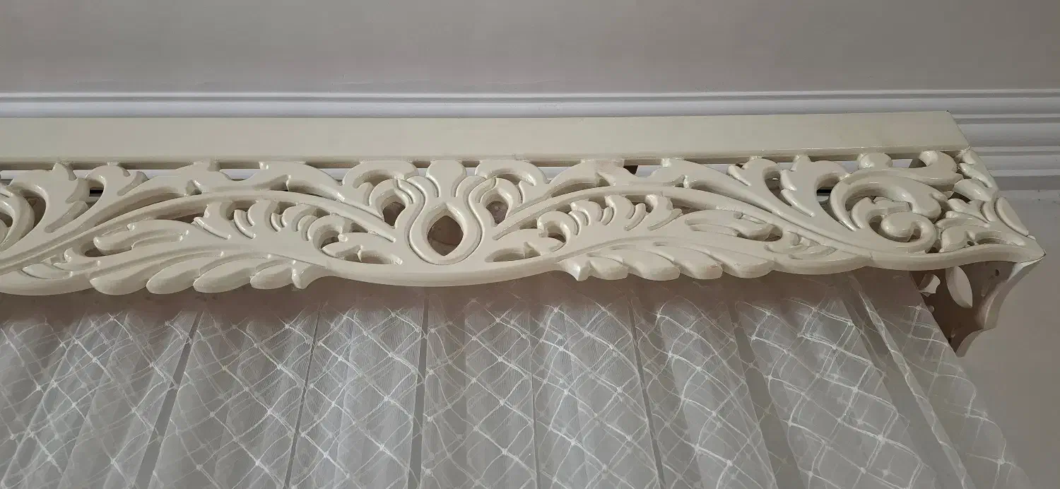 پرده به همراه کتیبه و متعلقات|پرده، رانر، رومیزی|آمل, |دیوار