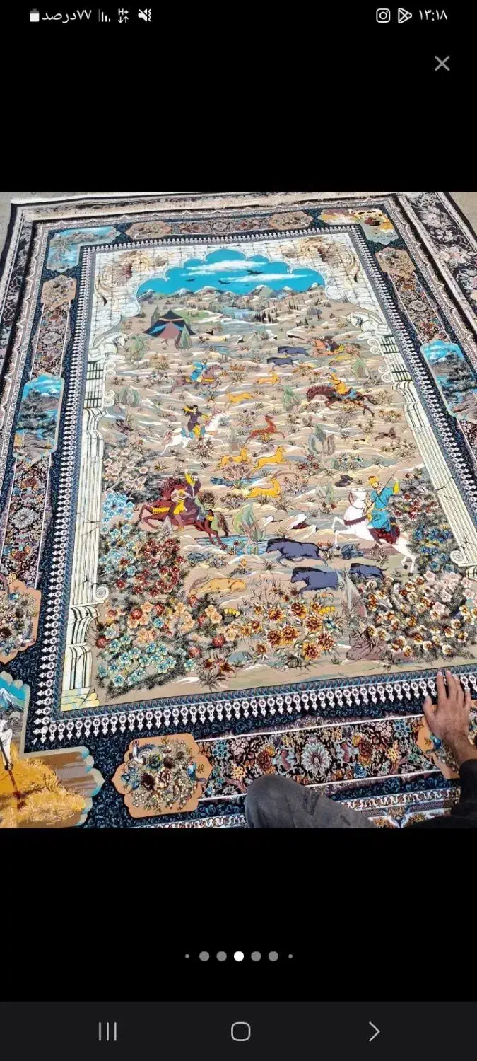 فرش ۱۲ متری ۹ متری و ۶ متری کاشان|فرش|میاندوآب, |دیوار