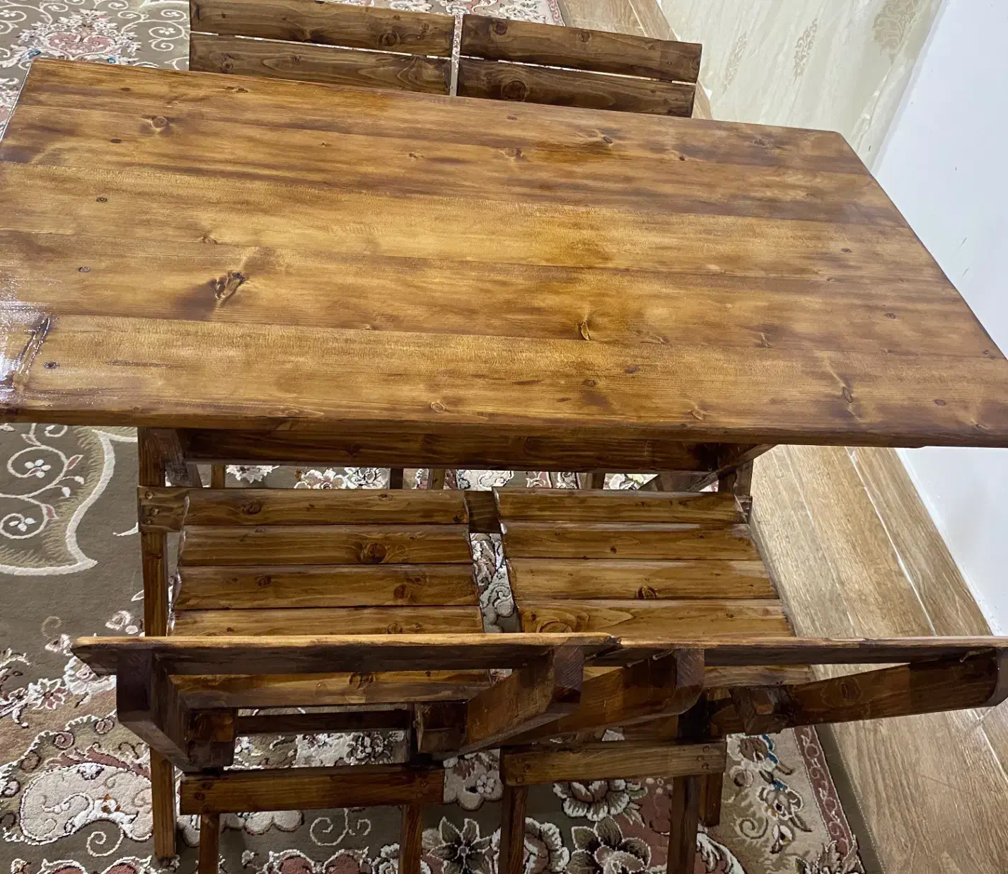 میز و صندلی چوبی ، تعداد نامحدود قابل سفارش|میز و صندلی غذاخوری|بابل, |دیوار