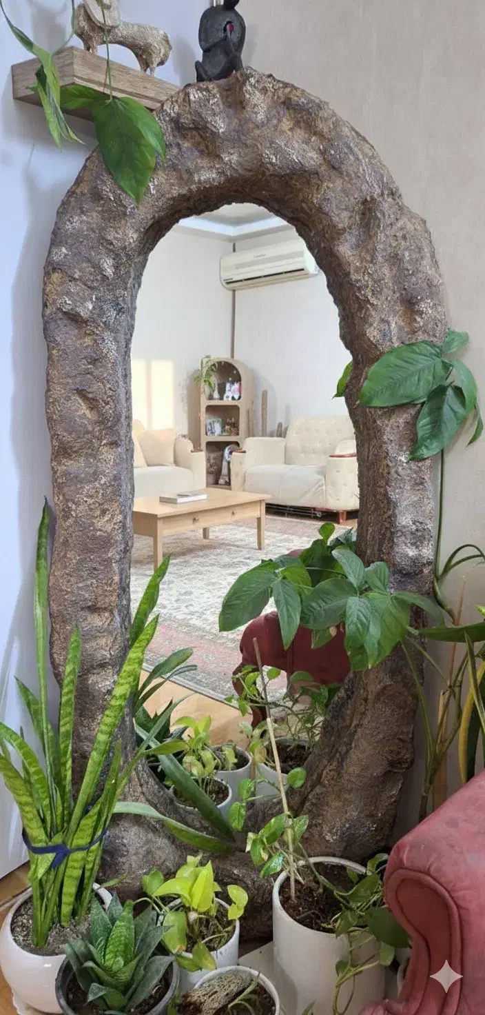 آینه صخره ای|آینه|مشهد, رستگار|دیوار