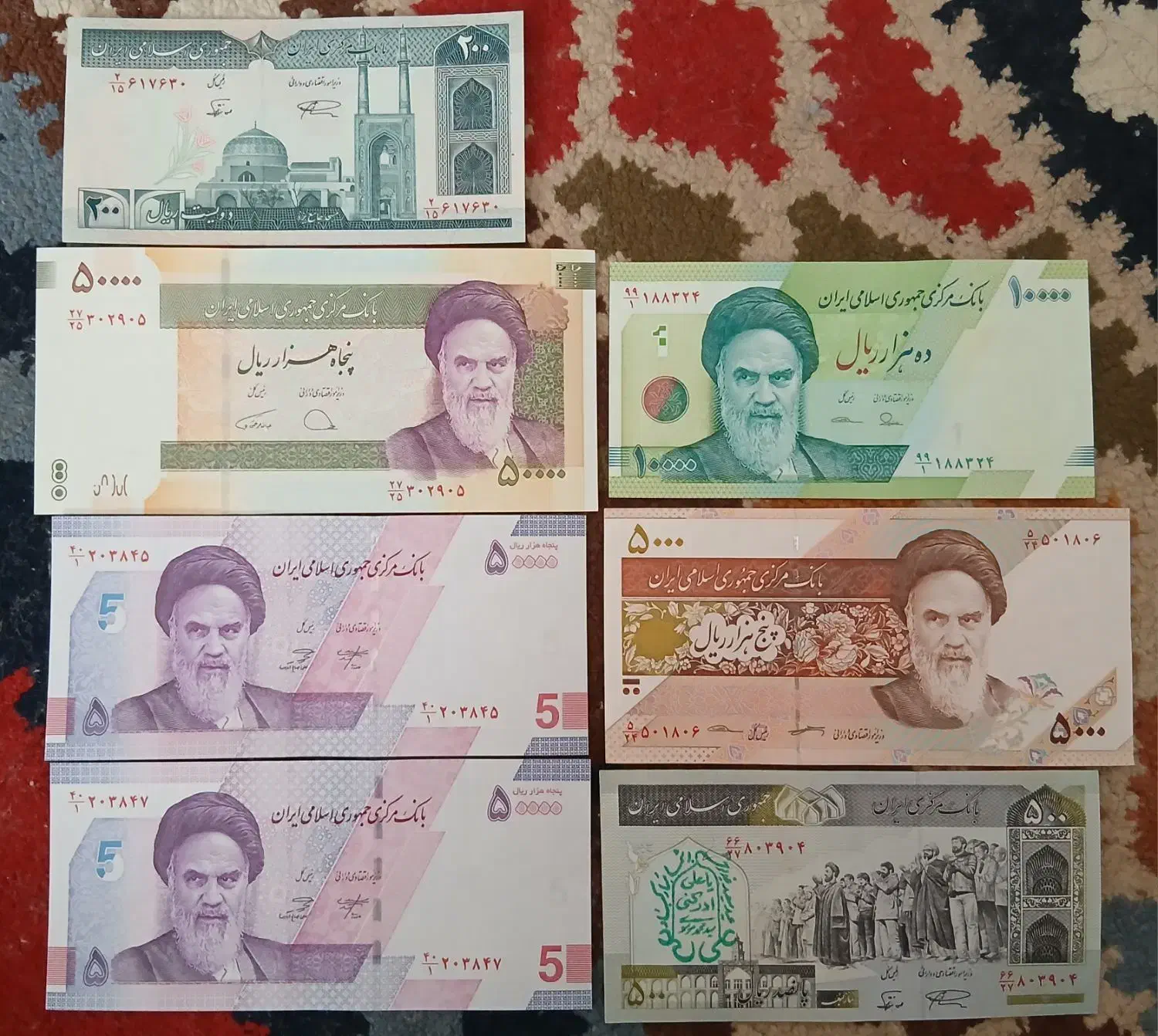 * اسکناس های نو و تانخورده *|کلکسیون سکه، تمبر، اسکناس|مشهد, نرگس (شهرک غرب)|دیوار