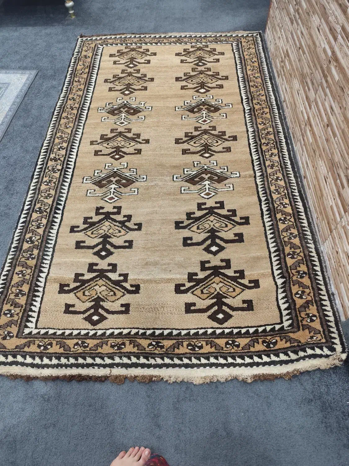 گبه دست بافت درحد نو|گلیم، جاجیم، گبه|بندر گناوه, |دیوار