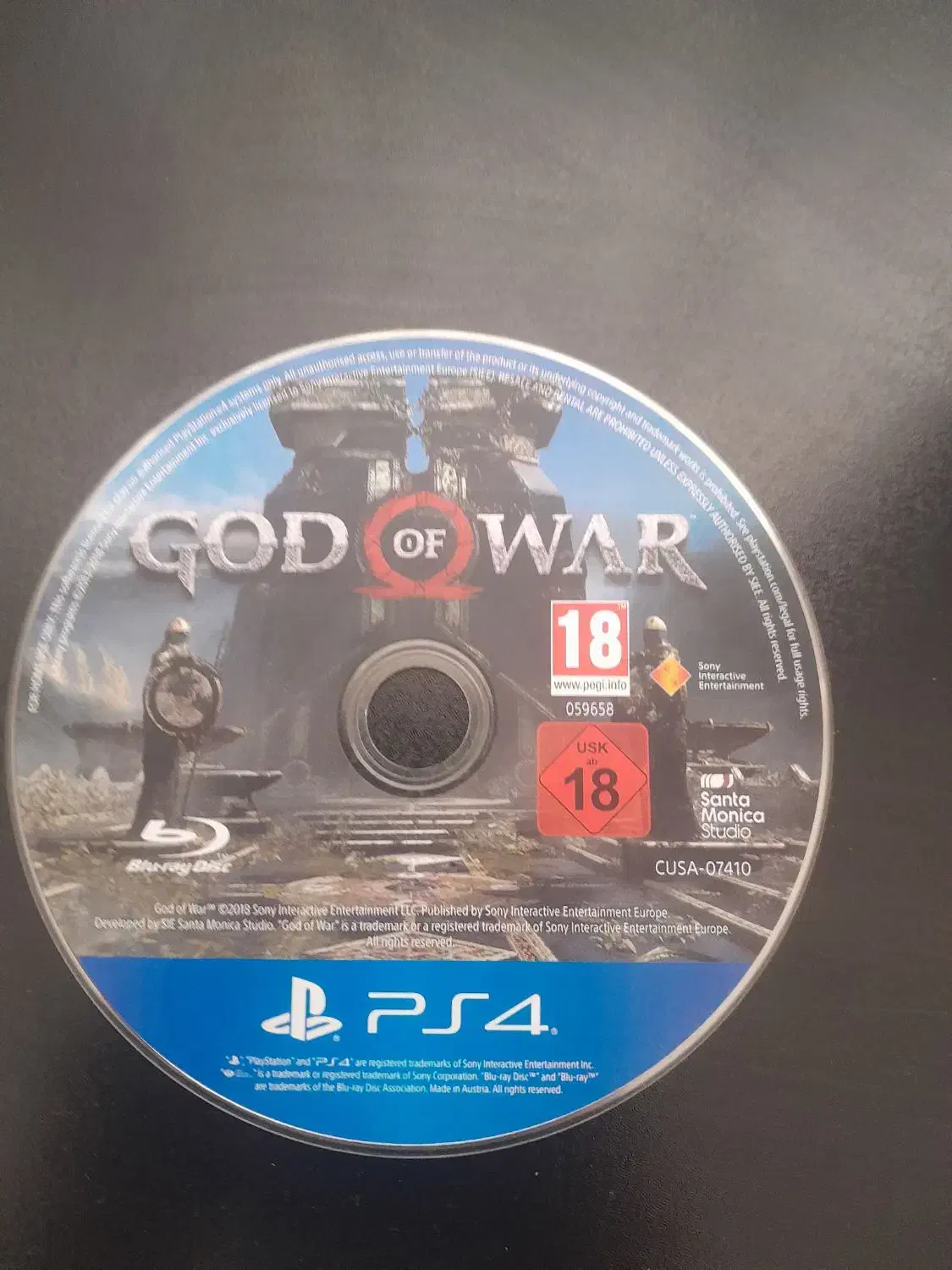 دیسک خدای جنگ god of war|کنسول، بازی ویدئویی و آنلاین|پاکدشت, پارچین|دیوار