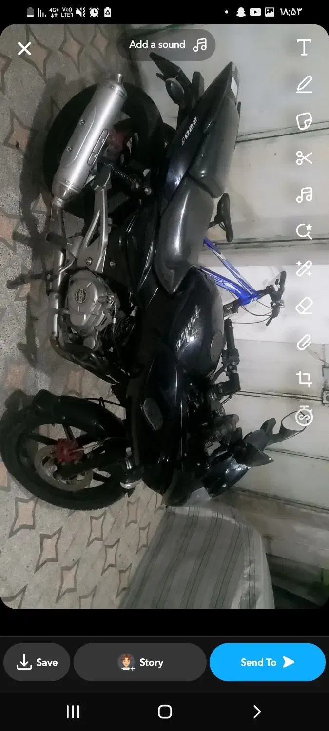 فروش فوری موتور پالس ۲۲۰|موتورسیکلت|رشت, کوی جام جم|دیوار