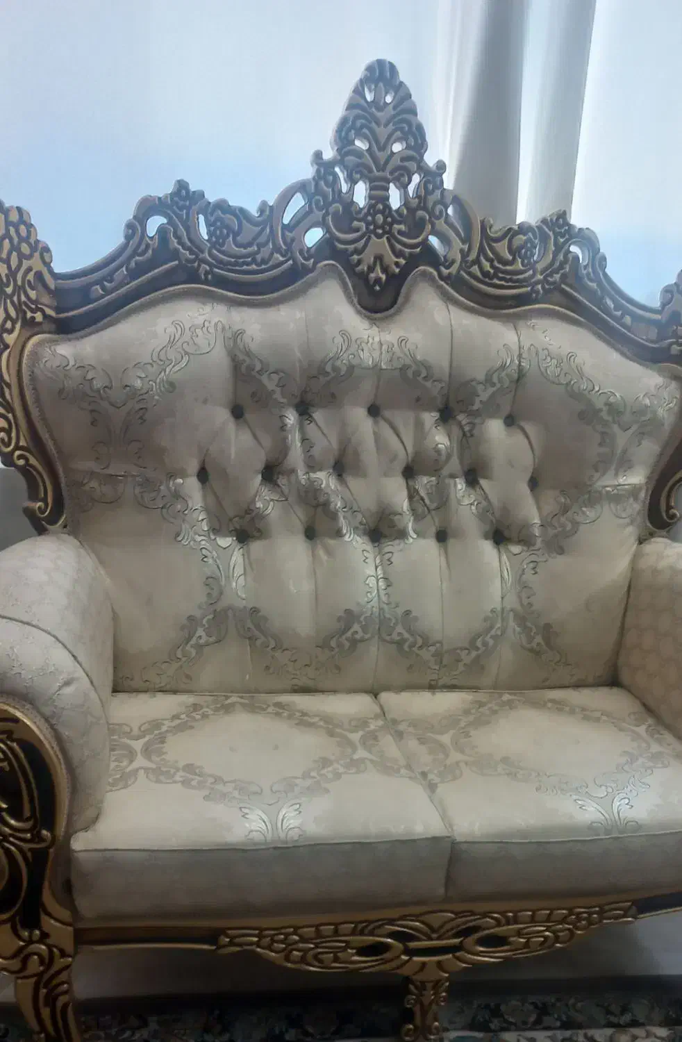 مبل سلطنتی ۷ نفره درحدنو|مبلمان خانگی و میز عسلی|شاهین‌شهر, مسکن مهر|دیوار