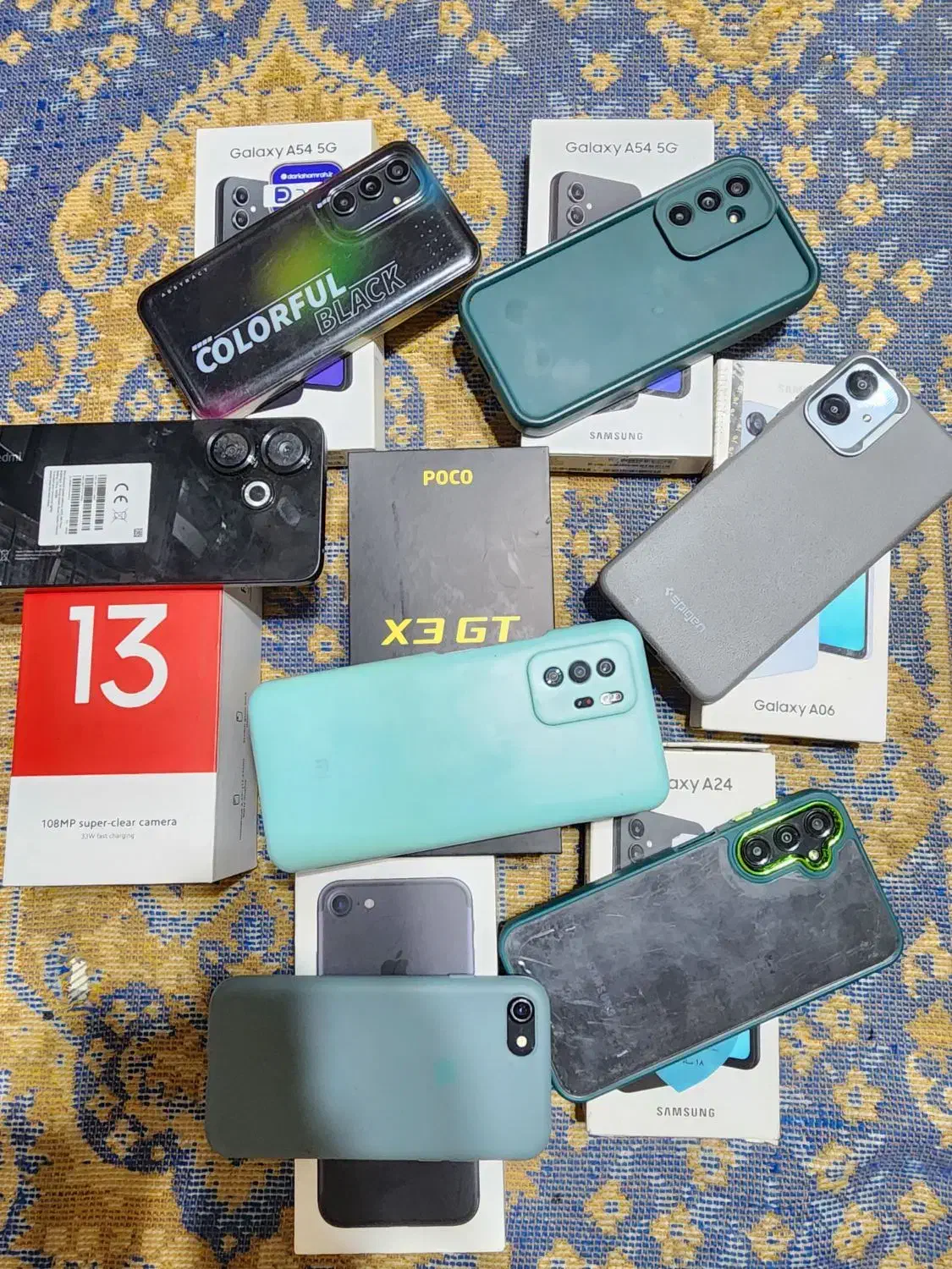 ساسمونگa54وردمی۱۳وپوکو X3GTوایفون۷وA24|موبایل|قزوین, |دیوار