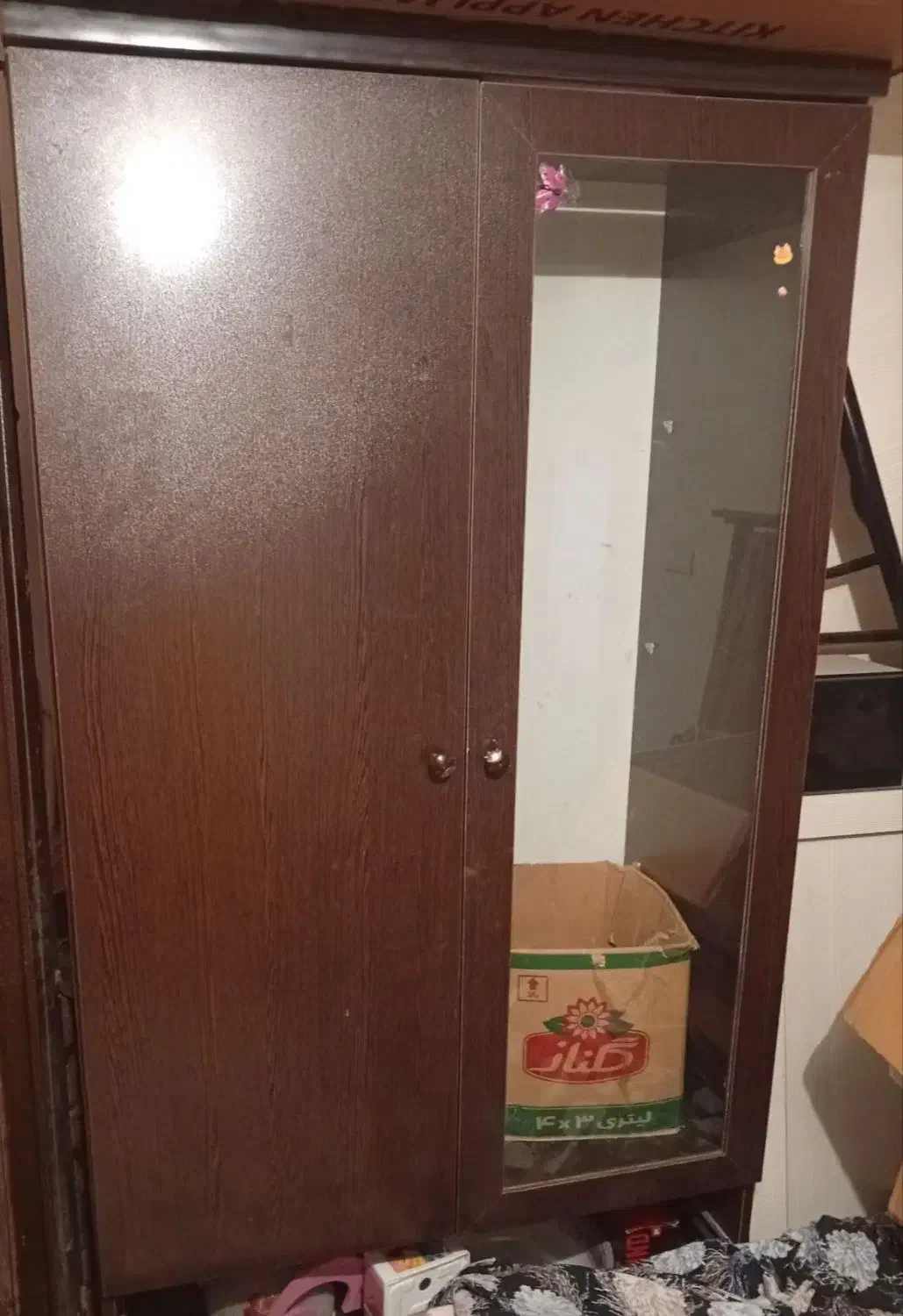 یک تخت ام دی اف باکس دار|تخت و صندلی بچه|قزوین, |دیوار