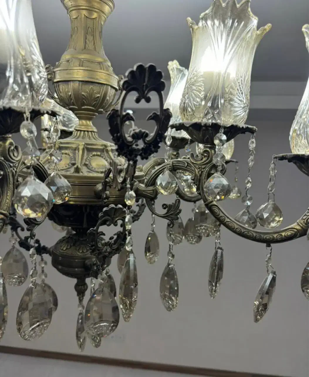 لوستر تمام برنج|لوستر و چراغ آویز|کرج, گوهردشت|دیوار