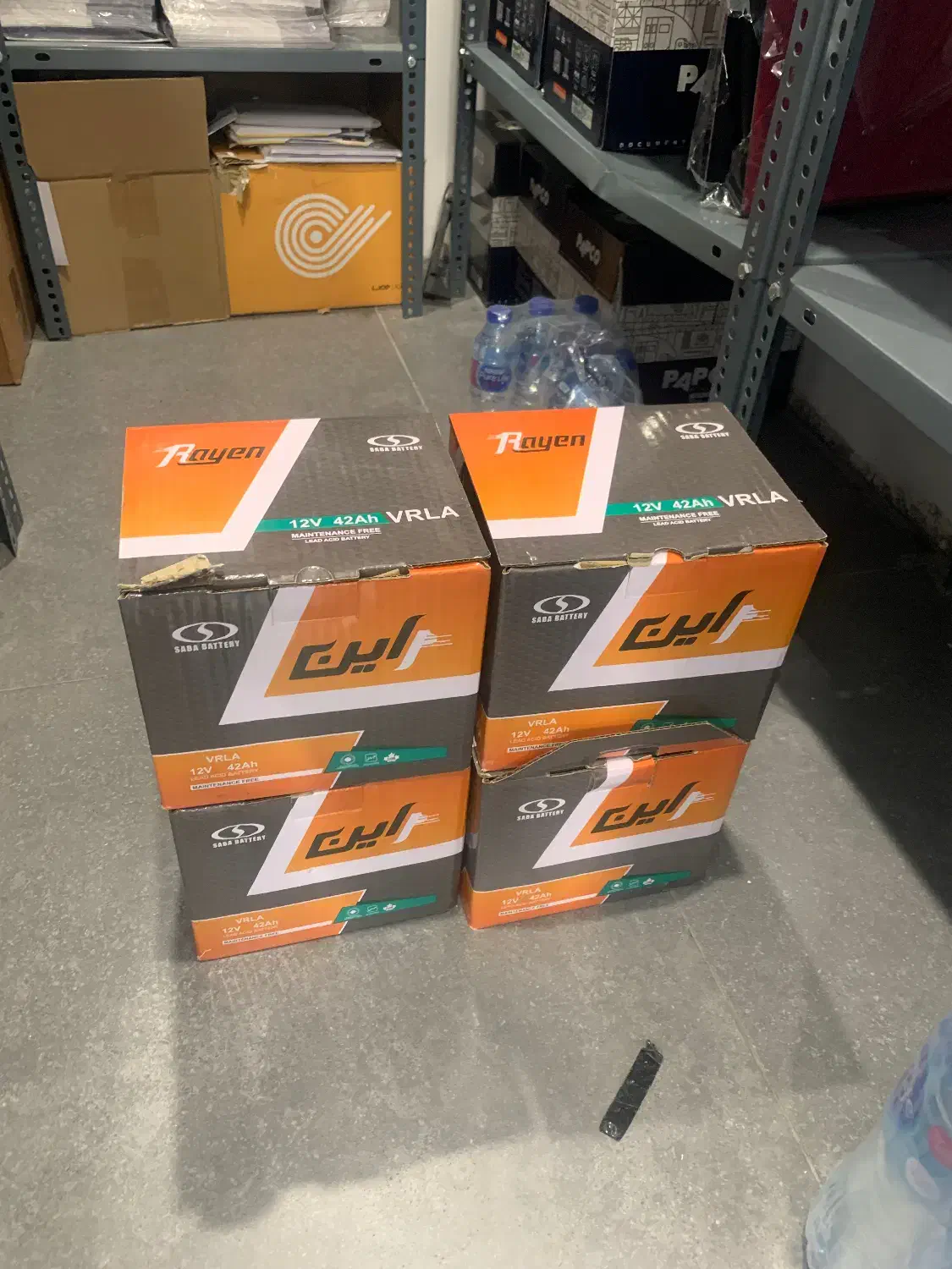 ۴ عدد باتری فابریک یو پی اس صبا باتری|مودم و تجهیزات شبکه|تهران, جردن|دیوار