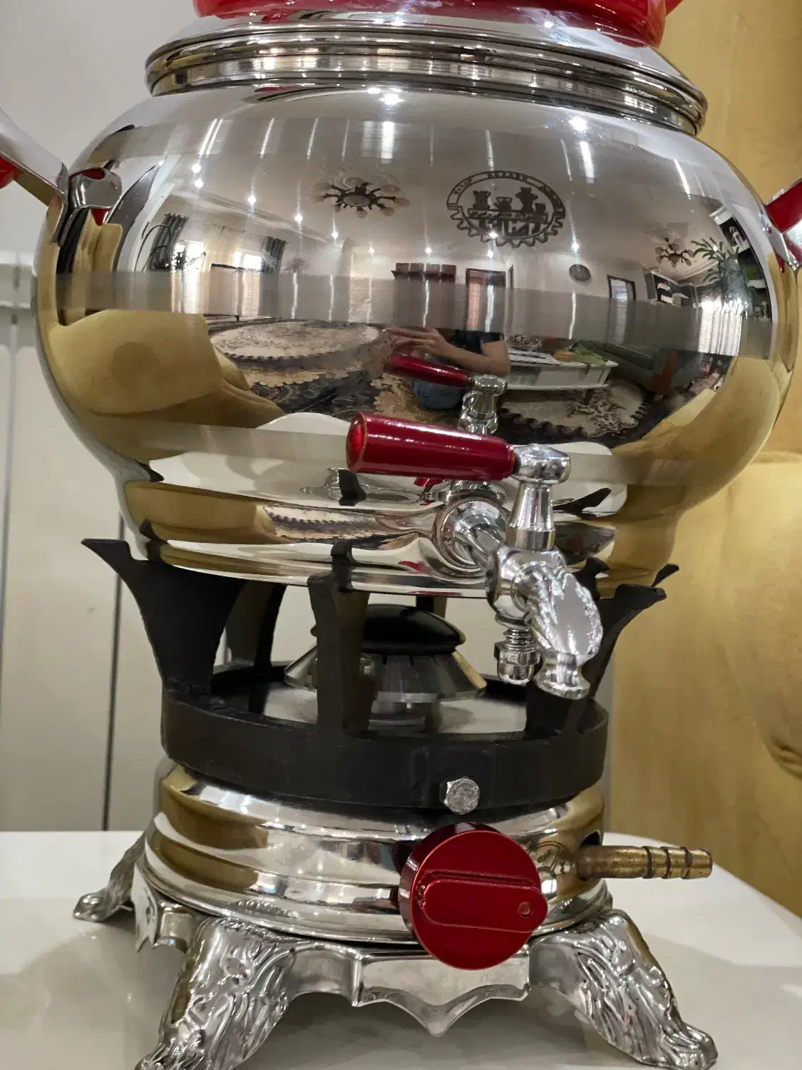 سماور گازی با قوری|سماور، چای‌ساز، قهوه‌ساز|چاف و چمخاله, |دیوار