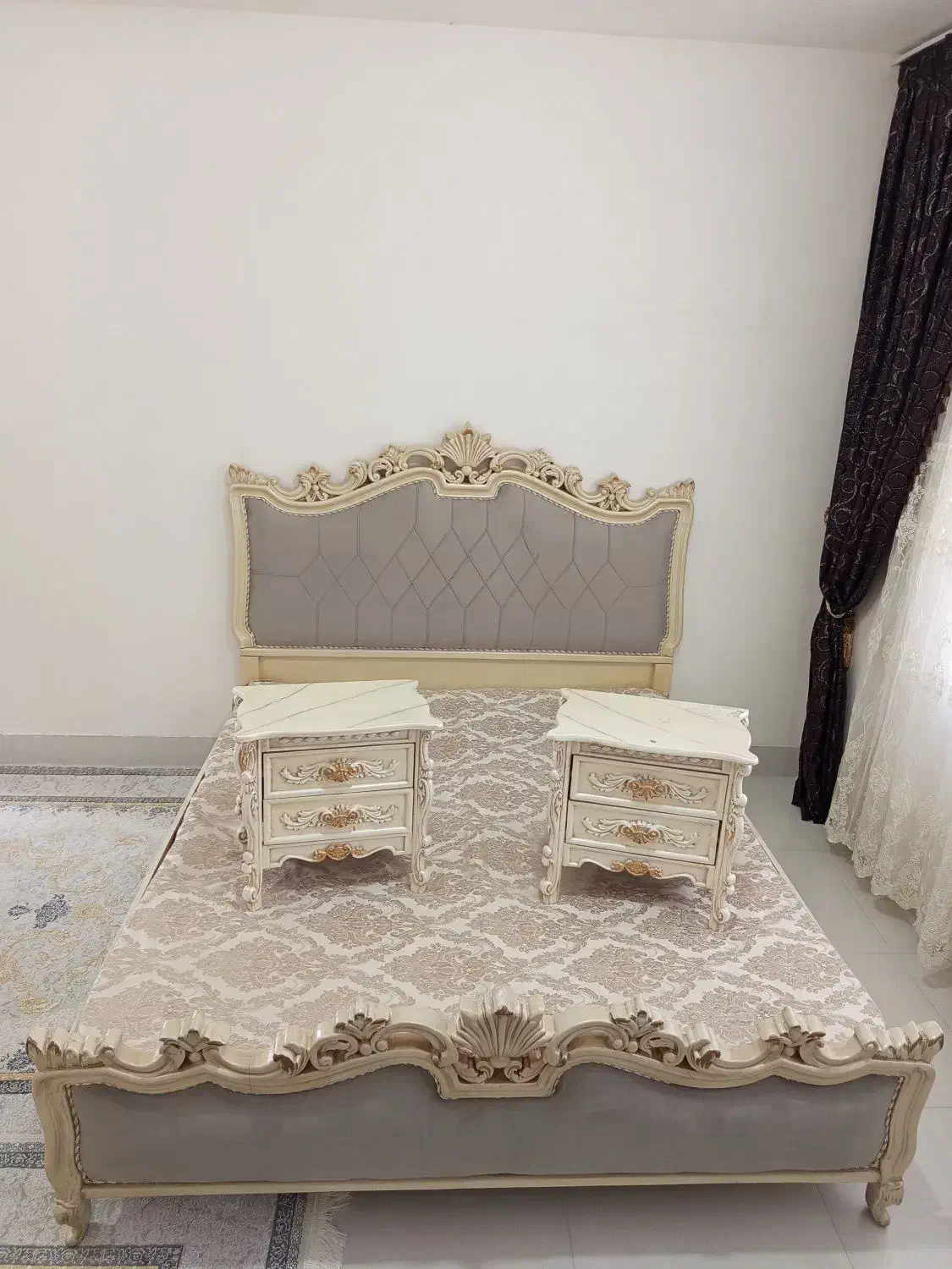 تخت خواب 2 نفرە در حد نو|تخت و سرویس خواب|پیرانشهر, |دیوار