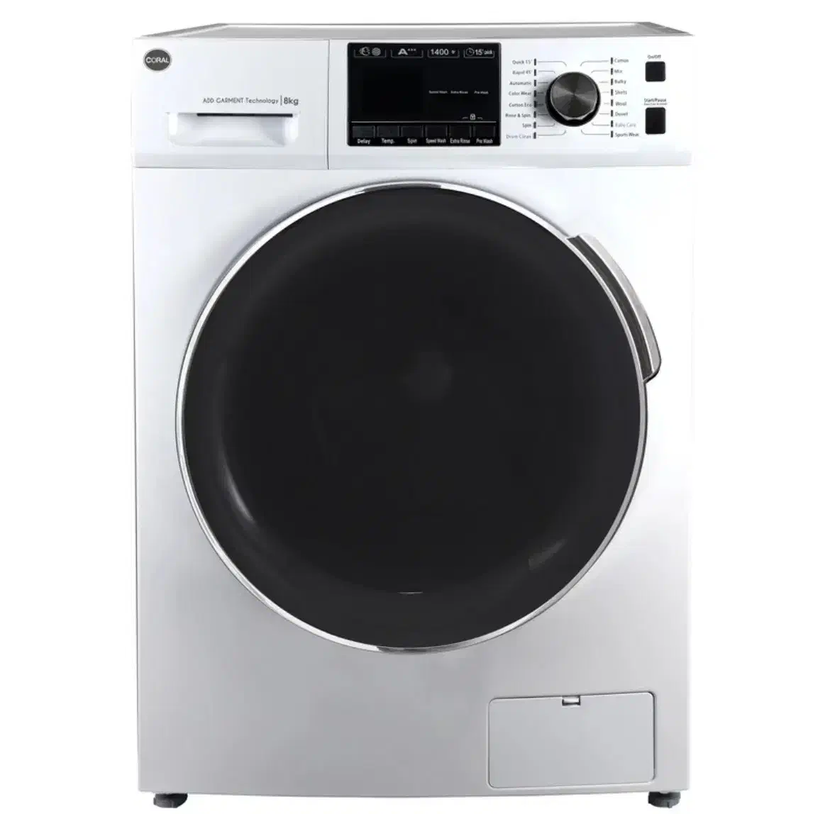 ماشین لباسشویی کرال مدل TFW-28413 ظرفیت 8 کیلوگرم|ماشین لباسشویی و خشک‌کن لباس|برازجان, |دیوار