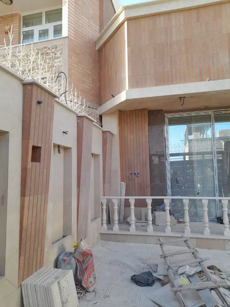 اجرای نمای آجرنما،اجرای نمای سنگ بازسازی ویلا ونما|خدمات پیشه و مهارت|بابل, |دیوار