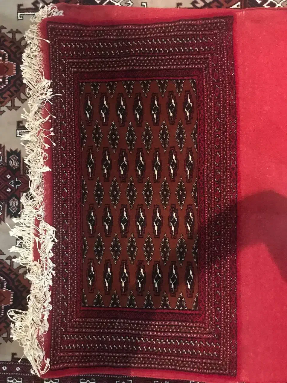 پشتی دستباف تازه بافته شده|پشتی|گنبد کاووس, |دیوار