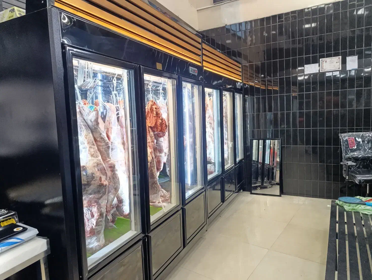 یخچال صنعتی چوبی لاشه خور ویترینی پروتئین قصابی|فروشگاه و مغازه|تهران, شهرک شریعتی|دیوار
