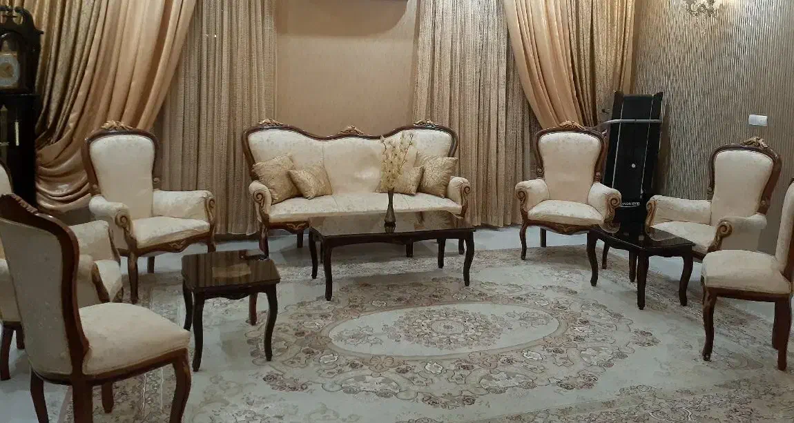 مبلمان۹نفره|مبلمان خانگی و میز عسلی|تربت جام, حافظ|دیوار