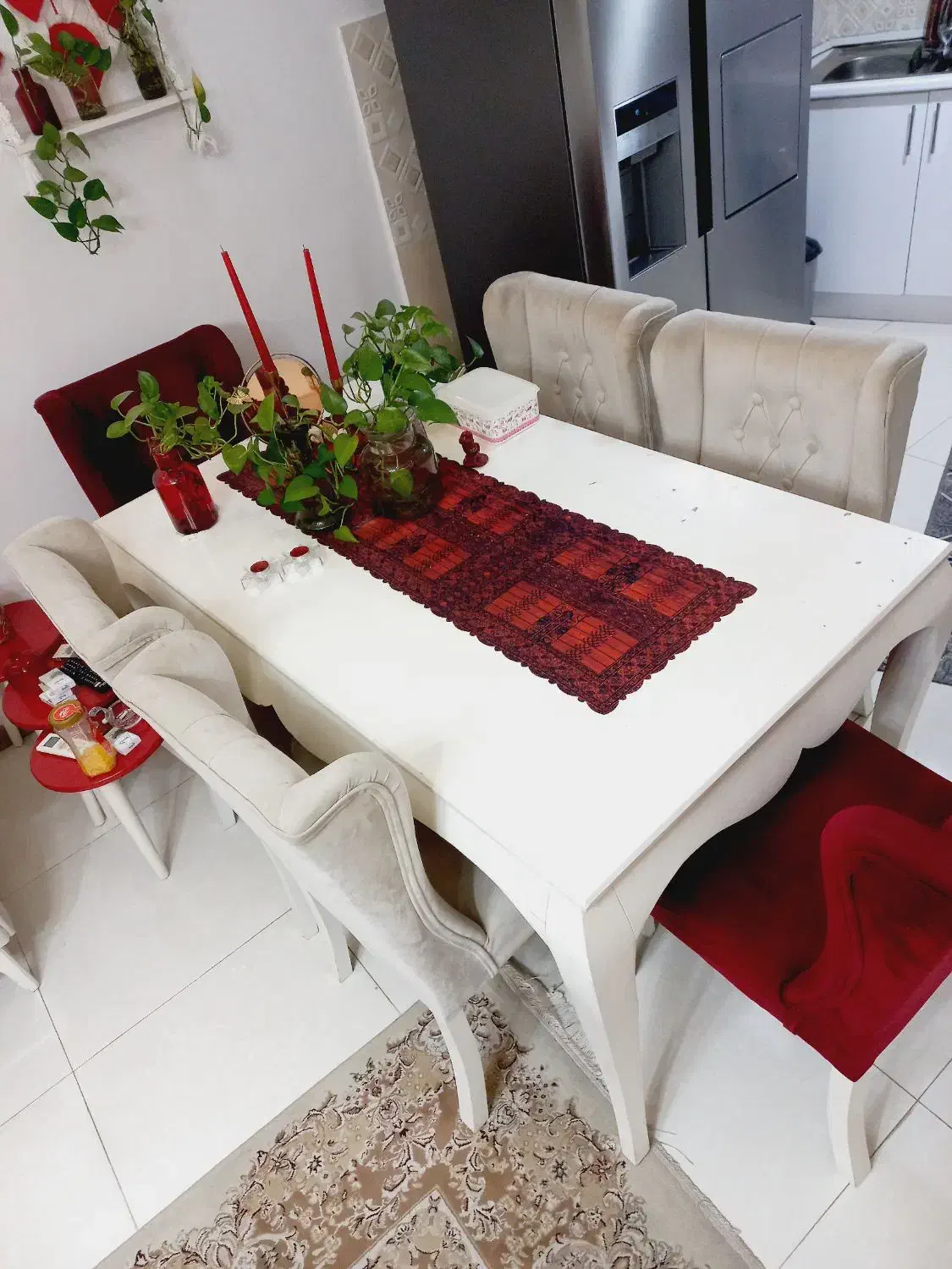 میز نهار خوری 6 نفره|میز و صندلی غذاخوری|رشت, معلولین|دیوار