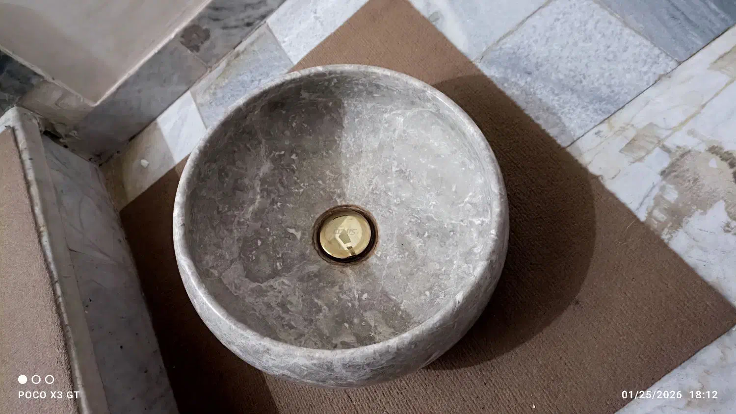 کاسه سنگی روشویی|لوازم سرویس بهداشتی|قزوین, |دیوار