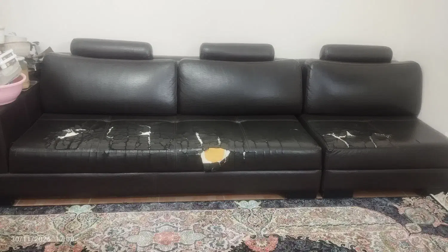 مبل چرم قیمت یک ملیون|مبلمان خانگی و میز عسلی|پاکدشت, شهرک امام رضا|دیوار