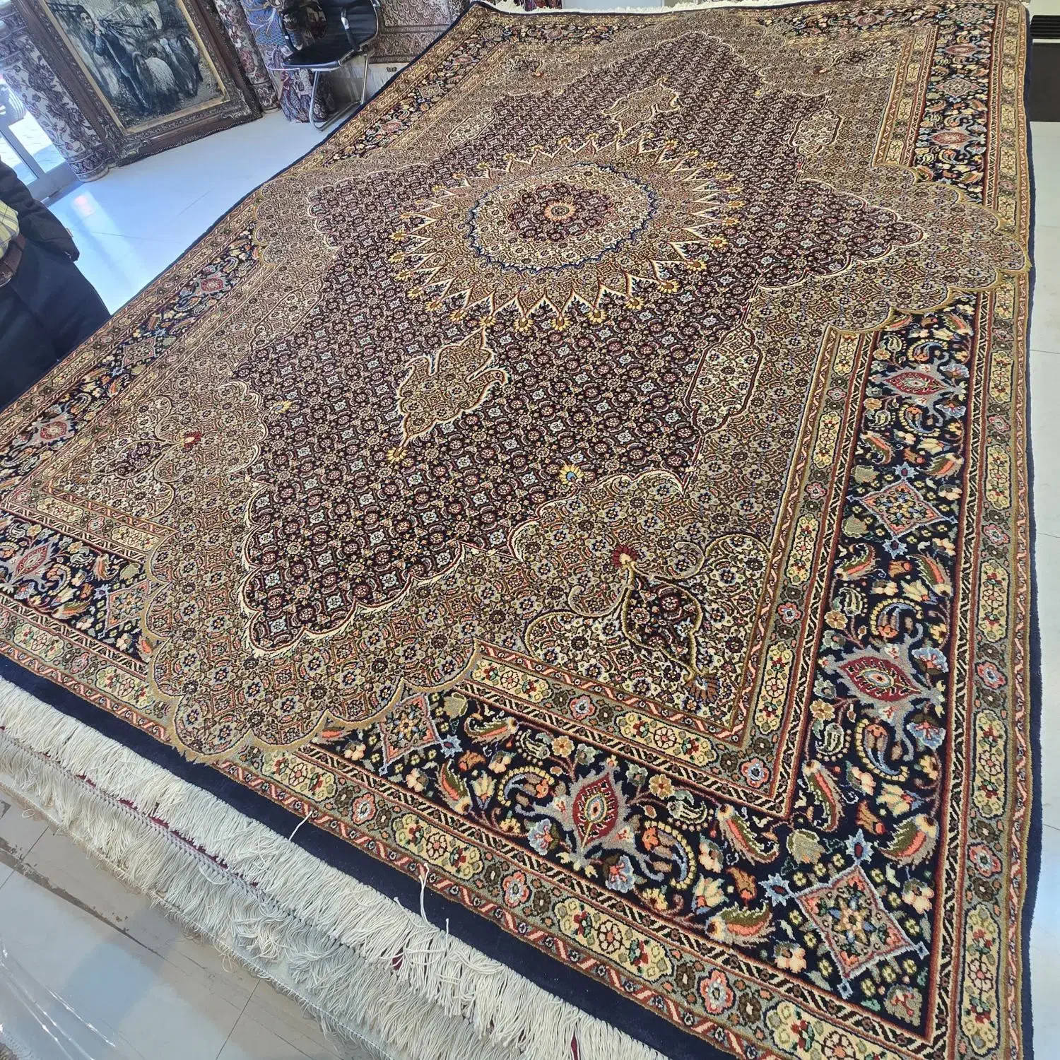 فرش دستباف تک 6 متری ریز ماهی بیرجند کد 1404/6|فرش|مشهد, ده دی|دیوار