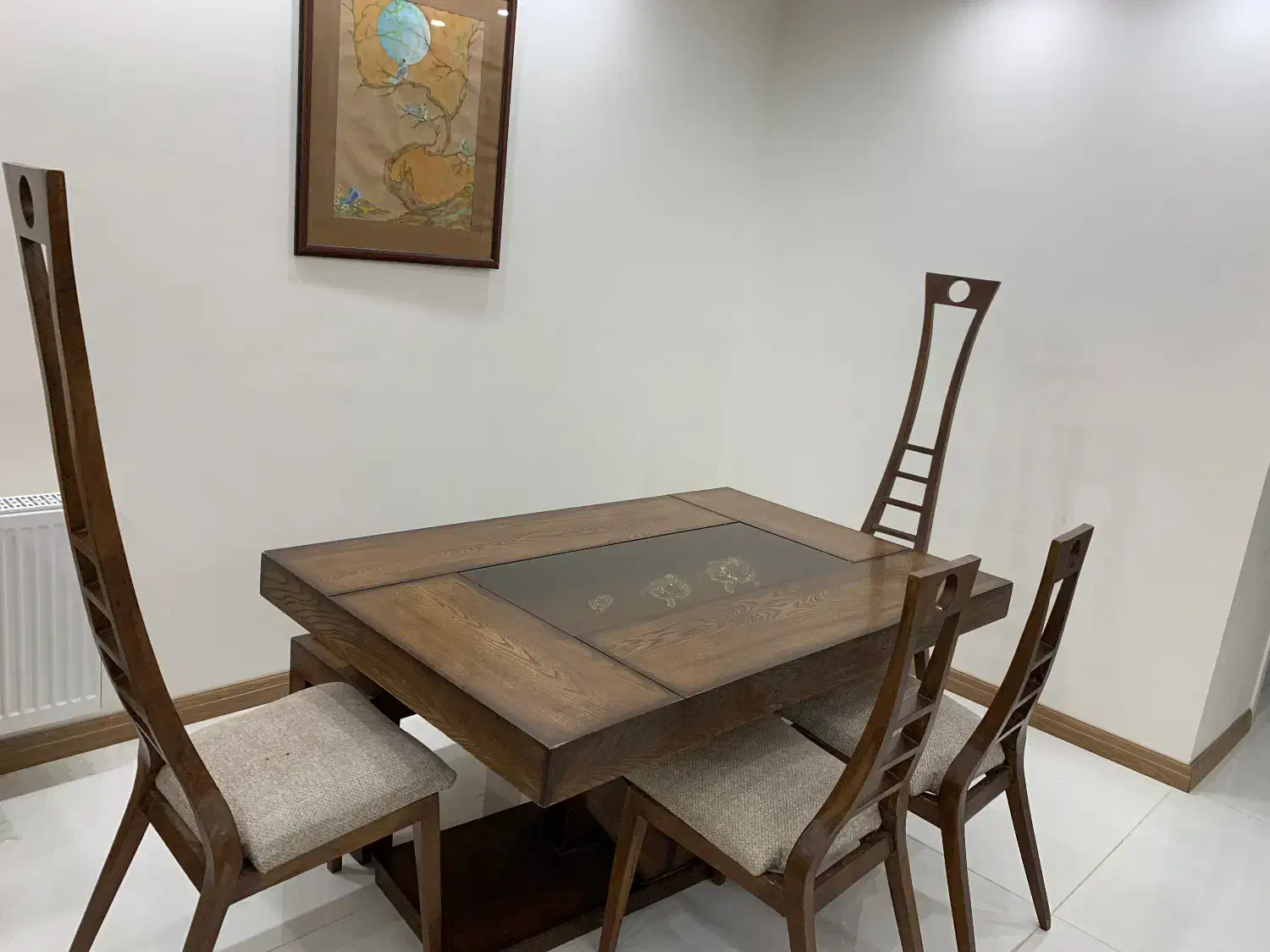 ناهار خوری ۷ نفره چوبی|میز و صندلی غذاخوری|کرج, عظیمیه|دیوار