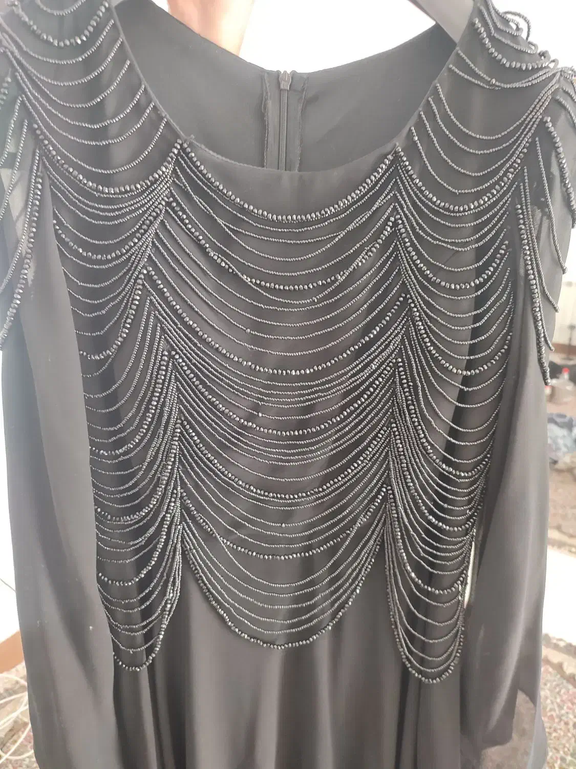 ماکسی مجلسی مشکی سایز 44بزرگ|لباس|رفسنجان, |دیوار