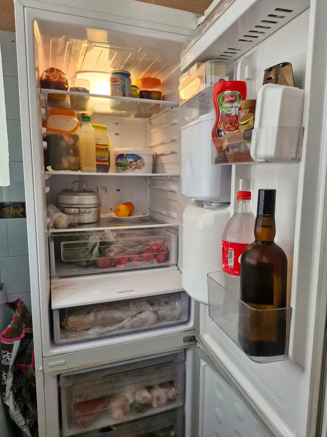 یخچال فریزر سامسونگ اصل|یخچال و فریزر|صحنه, |دیوار