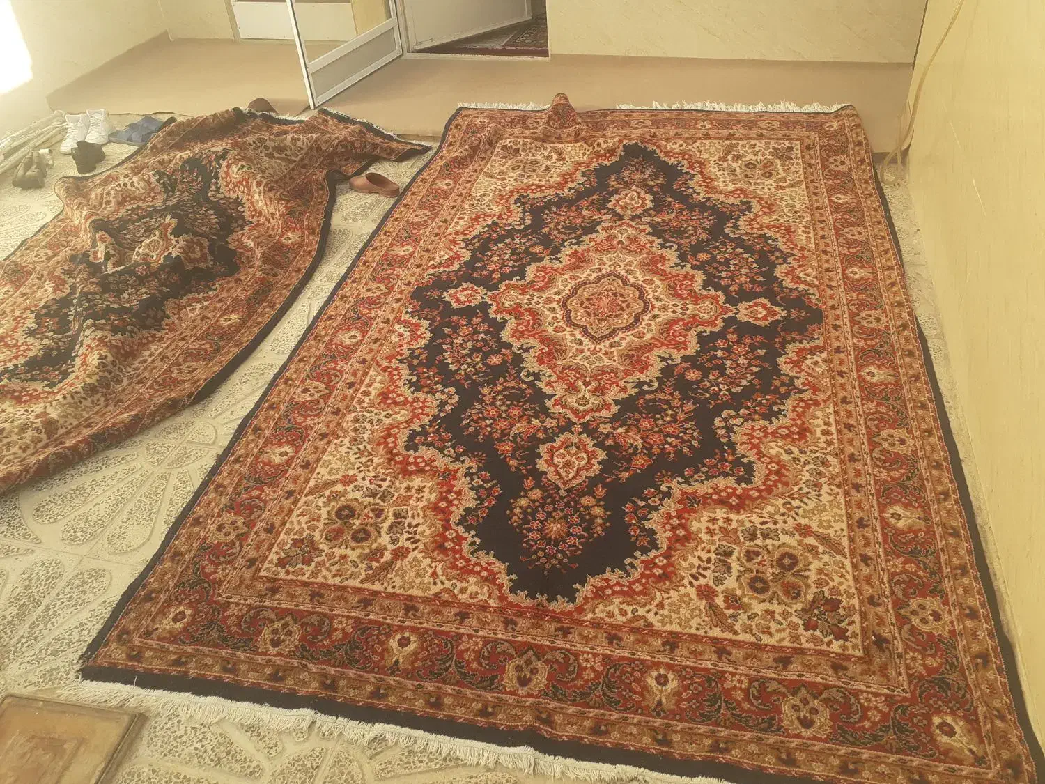 فرش ۶ متری دوعدد|فرش|اقبالیه, |دیوار