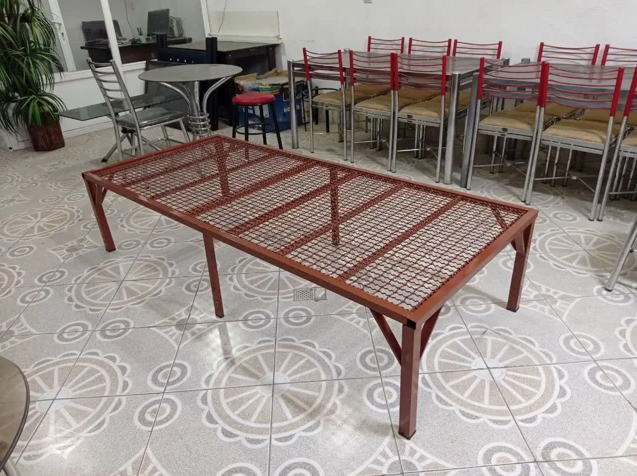 تحت خواب فلزی پایه بلند|تخت و سرویس خواب|قم, نیروگاه|دیوار