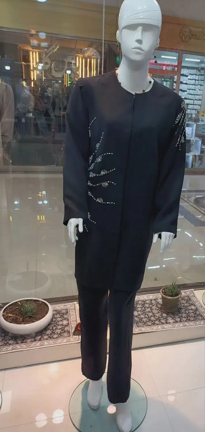 مانتوی مجلسی طرح نیلوفر|لباس|خوی, |دیوار