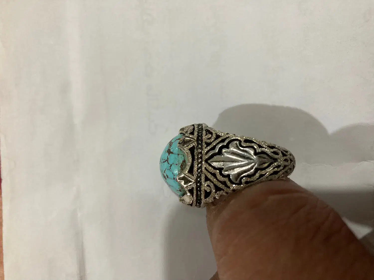 انگشتر فیروزه رکاب دست عیار بالا|جواهرات|تهران, افسریه شمالی|دیوار