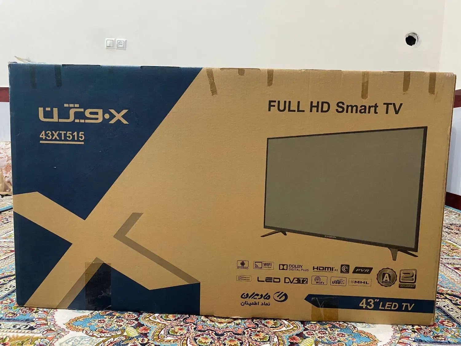 تلویزیون. Xویژن 43اینچ. در حد نو|تلویزیون و پروژکتور|سبزوار, علمدار|دیوار