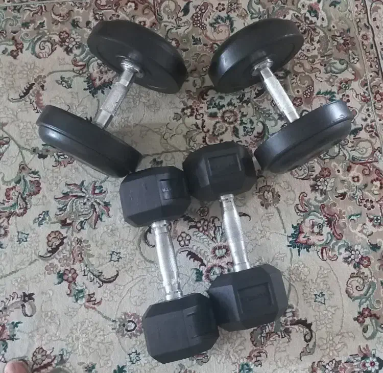 دمبل ۶ ضلعی|تجهیزات ورزشی|بابل, |دیوار