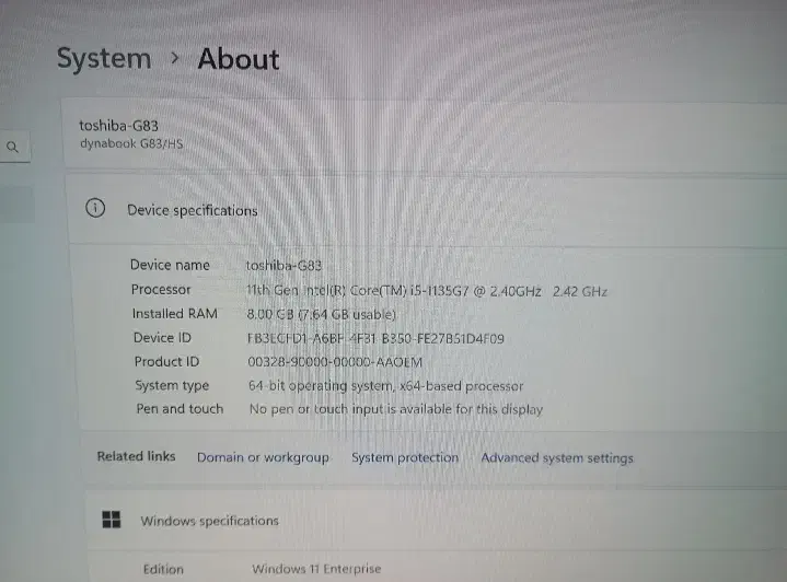 لبتاپ توشیبا نسل ۱۱ مدل داینابوک|رایانه همراه|تبریز, |دیوار