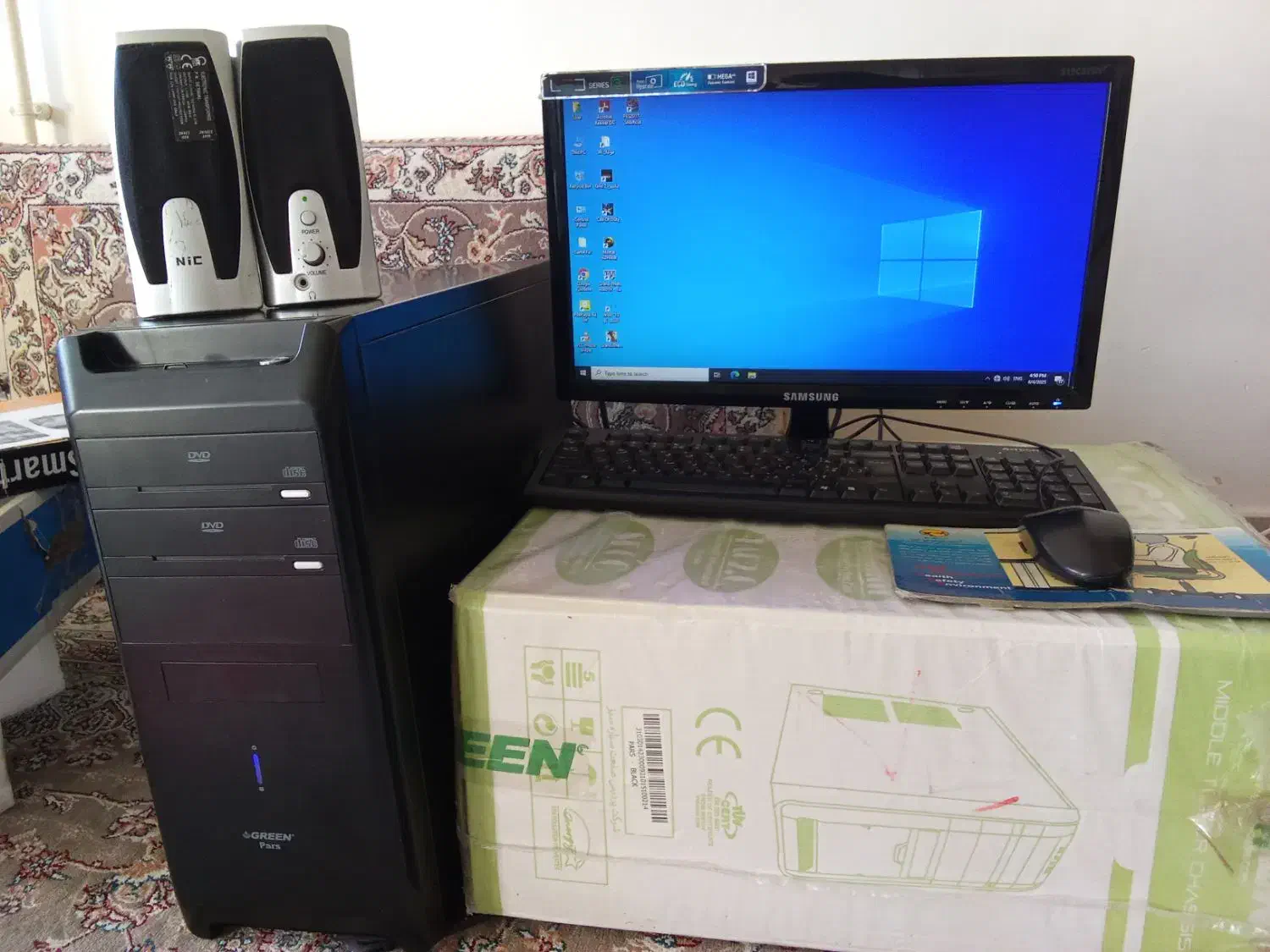 کامپیوتر ایسوس ویندوز۱۰ کیس هارد کارتنasus windows|رایانه رومیزی|زنجان, |دیوار
