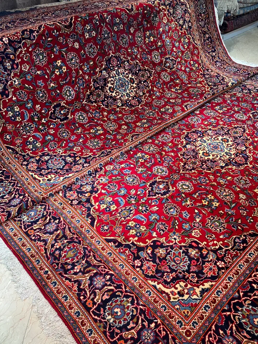 فرش دستباف جفت ۹ متری اردکان لاکی دستبافت|فرش|تهران, مولوی|دیوار